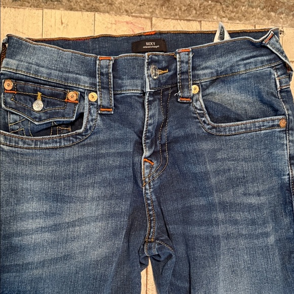 True Religion Men's Ricky Relaxed Straight Blue Jeans Size 30 - Picture 4 of 12